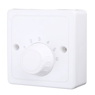 220V Universal Adjustment Ceiling Fan Speed Control Switch Wall Button Dimmer Switch Five Gears Fan Speed Adjuster