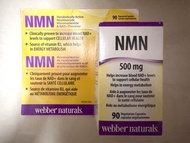 Webber Naturals NMN 500mg Vegetarian Capsules (90 Count)