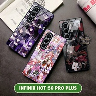 Infinix Hot 50 Pro Plus Case - Genshin Impact Case - Infinix Hot 50 Pro Plus Glass Softcase - Infini