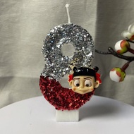 [5234 People Collection] Nezha Birthday Paraffin Number Ornaments Children's Decoration Handmade Can