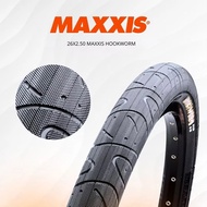 MAXXIS Hookworm 26 x 2.5 Bicycle Tire BMX Wire Bead Clincher Tire for Street Park vert Flatland 20 i