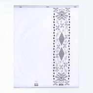 Sarung BHS Cosmo Takmir Silver Warna Putih Polos / sarung bhs cosmo original 100% / sarung bhs cosmo