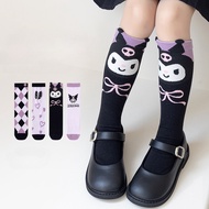 Kuromi Girls' Socks Cartoon Children's Mid tube Socks Versatile Calf Socks Baby Long tube Socks Cott