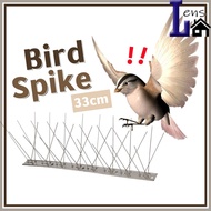 (1 PCS) 33cm Bird Spikes Repellent Mat Stainless Steel Animal Repeller Chase Birds Device Dashboard 