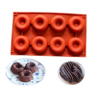 8holes mini Donut Mold Molders  Bread Pastry Healthy Non Fry Donut Bake Cake Silicone Molder