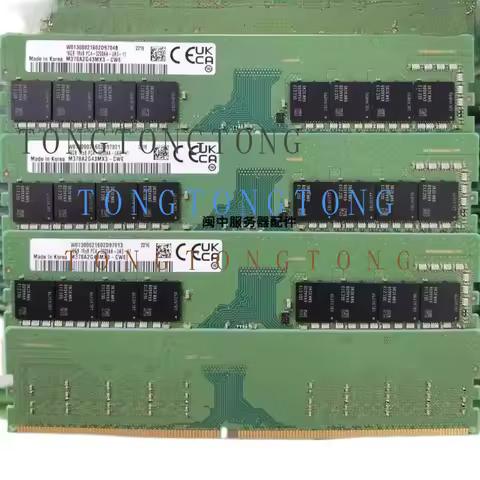 TT For Samsung 16G 1RX8 PC4-3200AA DDR4 UDIMM Desktop Memory M378A2G43MX3-CWE