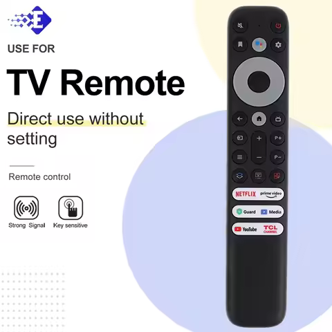 1pc Suitable For TCL Smart TV Remote Control RC902V FMR5 RC902V Universal Smart TV Infrared No Voice