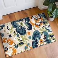 Rugshop Multi Bergamo Floral Indoor/Outdoor Runner Rug Machine Washable for Hallway, Entryway and Ki