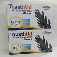 Nitrile Rubber Gloves | Nitrile Gloves Trasti Black - Black Gloves