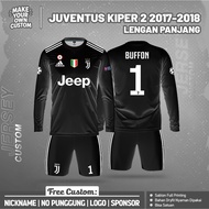 B0LA K1PER JUV3NTUS BUFF0N 2017-2018 LONG FOOTBALL JERSEY Free Custom Name and Back NumberDesign