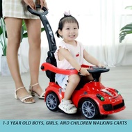Toddler Ride-On Car With Push Handle Toys For Boys Girls