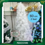 60 Cm Christmas Tree 2 Feet Snow White Hair Thorn Leaves 0.6 Meters High Co Promo