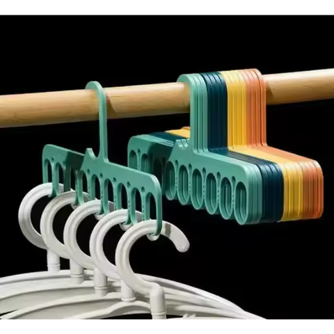 9-Hole Clothes Hanger Organizer Space Saving Hanger Multi-function Magic Hangers Scarf Clothes Stora