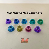 M10 Titanium Nut and Bolt (14 Thread Bolt) Original Titanium GR5 Hole