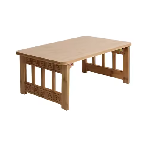 Folding table bay window small coffee table windowsill table learning tea Chinese retro foldable cof