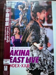 中森明菜Akina East Live Index-XXIII淚之熱唱難破船演唱會DVD日本版  9成新保存良好