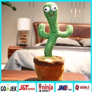 JAMIN TERMURAH Cactus Toy Boneka Pintar Kaktus Joget Joged Goyang Bisa Ngomong Rekam Bicara Menari D