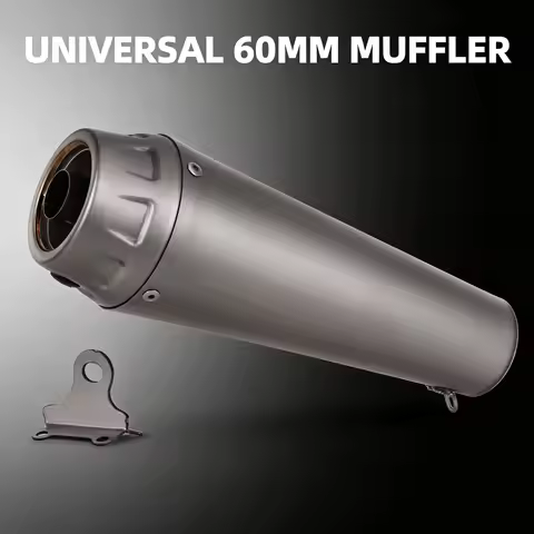 Motorcycle Exhaust Muffler 60mm Racing Exhausts Pipe Kit Pro Race Tail Tube with DB Killer For S1000