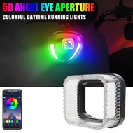 1.5/3 Inch Car LED 5D Round Square Angel Eye Aperture Daytime Running Light Headlight Car Motorcycle