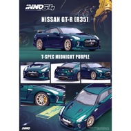 Inno64 1/64  Diecast Model Car - Nissan GTR R35 Midnight Purple