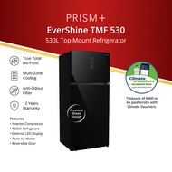 PRISM+ EverShine TMF 530 | 530L Glass Finish Top Mount Freezer Refrigerator | True Total No-Frost | 