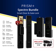[HDB Sync Bundle] PRISM+ Spectre Bundles | Smart Door & Gate Lock Bundles | 2026 Model [Ultra (Black