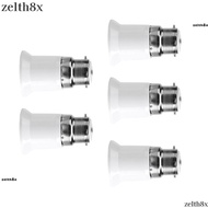 ZELTH 5pcs B22 to E27 Adapter, Plated Iron Socket Iron Copper Aluminum B22 to E27 Converter, Lightin