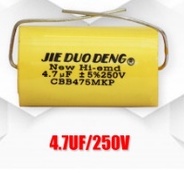 CONDENSER CAPACITOR, 4.7uf 250V , BEST FOR TWEETER