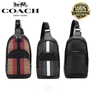 BIG SALE ! (100% ORIGINAL) STOCK TERBATAS !! COACH Houston Bag Sling Pack In Signature Leather HOT STOCK BRAND ITEM TERLARIS TAS SELEMPANG WANITA BRANDED TERBARU HIGH QUALITY BEST SELLER - TAS TOP HANDLE COACH ASLI - TAS COACH WANITA TERBARU