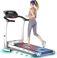 Running Machines Treadmill,Foldable Steel Frame Walking Treadmill Adjustable Incline Fitness Exercise Running Machines for Home Gym,Space Saving Do Not Need Assembly Suitable for Home/Office,Black