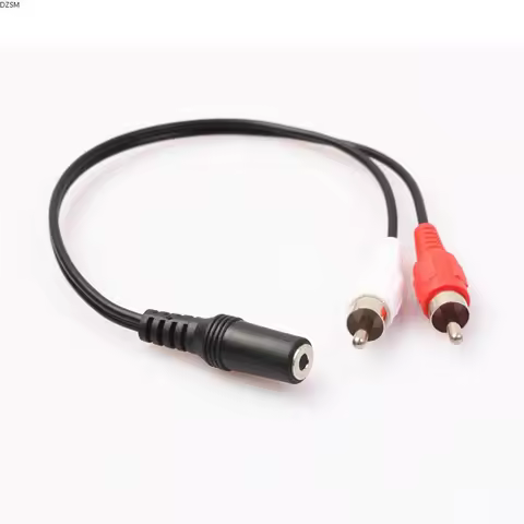 40cm 3.5mm to RCA 3.5mm Female Headphone 3.5 RCA Male Adapter Cable Audio Cables Splitter Stereo Aud