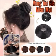 【Real hair】wig bun/wig bun clip/instant wig bun/soft donut wig/women's hair accessories