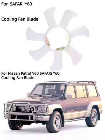 Cooling fan blades for Nissan Patrol Y60, SAFARi Y60, Nissan Navara D22, QD32, TD27, Patrol Y60 GQ,