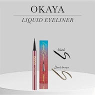 OKAYA EYELINER PEN BLACK/DARK BROWN