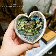 CY14446 天然爱心铋矿摆件（镀彩色）/ Bismuth Heart Crystal