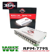 เครื่องเสียงรถยนต์ ปรีรถยนต์ ปรีแอมป์ ปรี7แบน RPM Pre Amp ปรีแอมป์ 7แบนด์ (แยกซับอิสระ) RPM รุ่น RPM-779S
