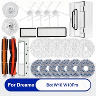 Dreame Bot W10 / W10 PRO Robot Accessories Filter Mesh, Main Side Brush, Mop Cloth Pad