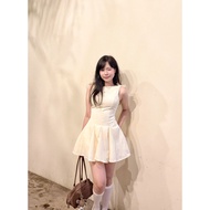 D6245 - 2-strap dress with bow