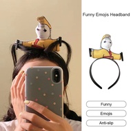 Emperor Headband Funny Emoji Headband Face Wash Makeup Headband
