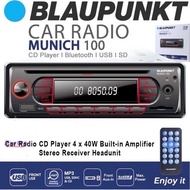 BLAUPUNKT MUNICH 100 FM/CD/USB/SD/BLUETOOTH SINGLE DIN PLAYER