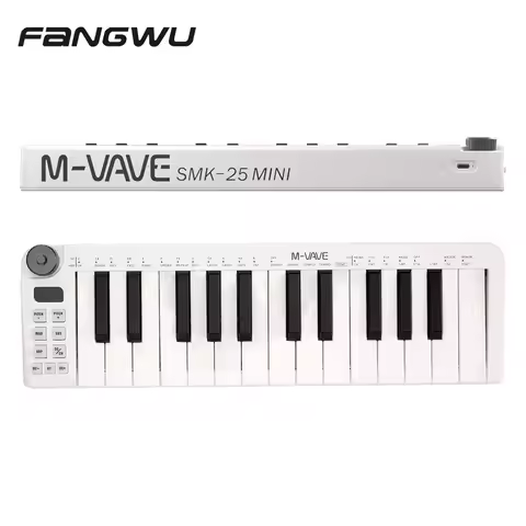 Digital Electronic Piano Usb 25 Key Musical Instrument Midi Keyboard Controller