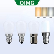 OIMG LED Refrigerator Light Bulb - White/Warm (220V/2W) T18/T22/T26/E12/E14