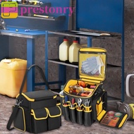 PRESTONRY Tool Kit, Large Capacity Portable Tool Bag, Removable Baffle Wear-resistant Thickened Wate