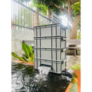 Baki Tank Filter Flow Trough for Aquariums, Aquarium Fish Pots Size 34x25x13 Gray