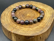 ทัวร์มาลีน  Tourmaline 8MM ธรรมชาติ 100% ลูกปัดทัวร์มาลีน