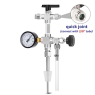 Upgraded Counter Pressure Bottle Filler with 0-60 Pressure Gauge, Homebrew Beer Bottling Device Oxyg