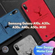 Samsung Galaxy A10s. A20s. A30s. A40s. A50s. M30 Fabric Touch Deer Design Phone Back Case