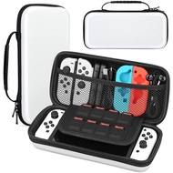 Carrying Case Compatible with Nintendo Switch OLED Case, Hard Shell Portable Travel Case Pouch for NS OLED Console and Accessories