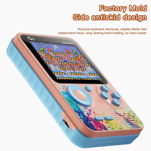 G5 500 in 1 MINI Game Handheld Game Players Portable Retro Video Console Boy 8 Bit 3.0 Inch Color LC