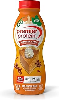 Premier Protein Shake Limited Edition Pumpkin Spice 30g 1g Sugar 24 Vitamins Minerals Nutrients to S